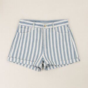 American Eagle Outfitters Women's Blue Striped Jean Shorts